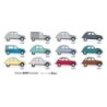 carte postale 2cv Evolution 1948-1969 (210x105mm)