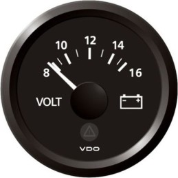 voltmètre 8-16 volts fond...